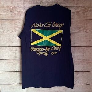 Alpha chi omega vintage 1989 Jamaica tshirt large